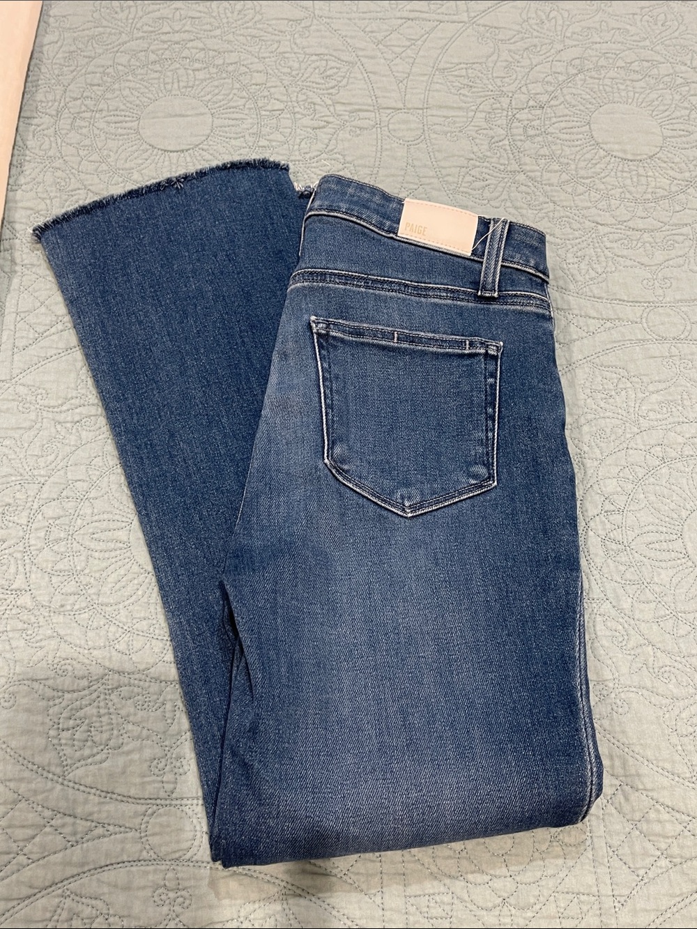 Paige Dark Blue Women's Jeans - Classic Straight Leg